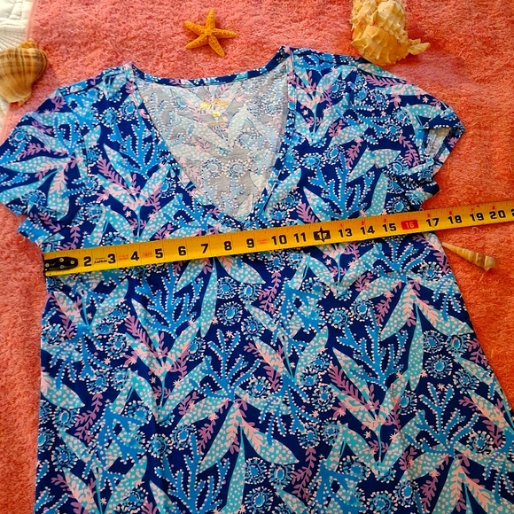 Lilly Pulitzer Dress - Etta Dress NWT Barton Blue Star Gazer Small - Picture 10 of 15